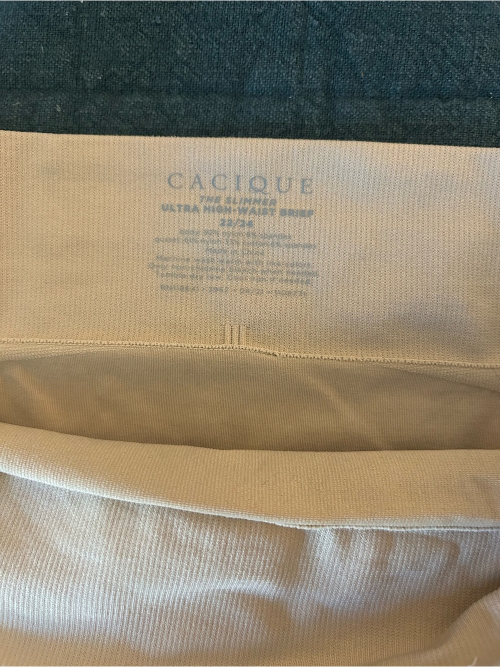 BUNDLE of 2 Cacique “The Slimmer” Ultra High Waist Briefs in Beige, 22/24
